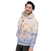 Snowy White Horse Unisex Hoodie